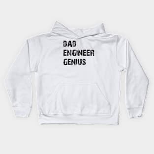 Dad Engineer Genius Kids Hoodie